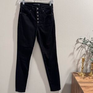 Veronica Beard Women’s Size 26 Onyx Maera Skinny High-Rise Button Fly Jeans EUC